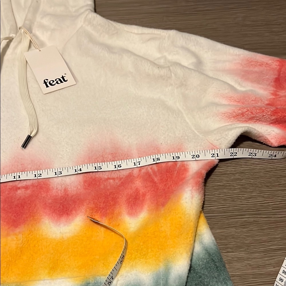 Multicolor Tie-Dye Hoodie Sweater - Picture 2 of 9